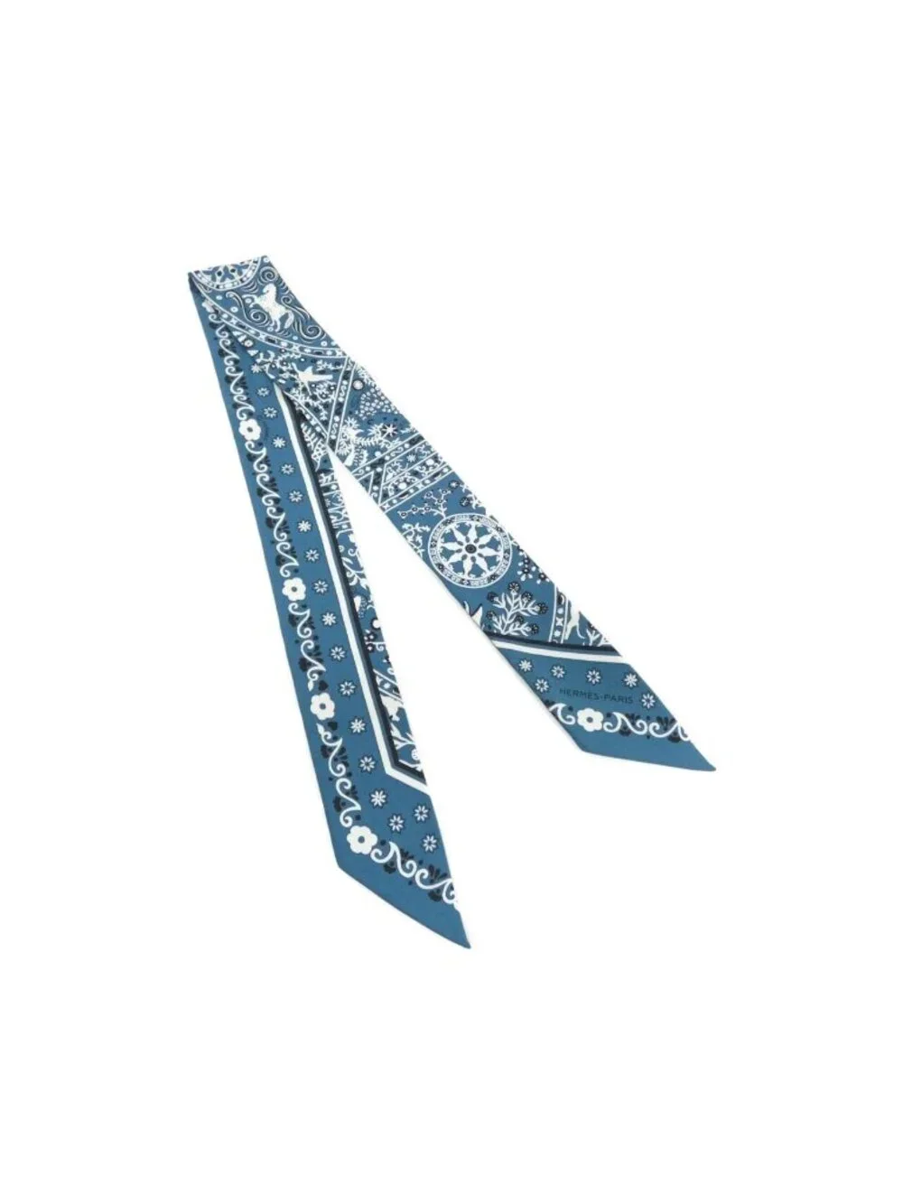 Hermes Peuple du Vent Twilly Scarf